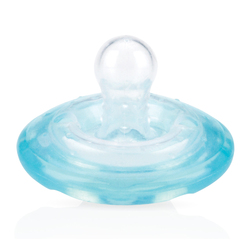 Nuby Celosilikónový kulatý dudlík 6-12m Natural Flex