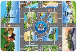 Nickelodeon Filcová podložka, Paw Patrol, Mesto, 100x150cm
