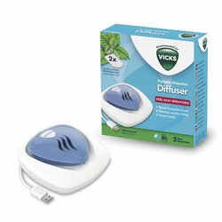 VICKS VH1800EU, Prenosný bezvodý difuzér na dopĺňanie vôní