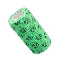 VITAMMY Autoband Öntapadó kötszer smiley nyomattal, zöld, 10cmx450cm