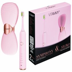VITAMMY SYMPHONY & SILICLE SZETT Sonic fogkefe és arckefe, ajándékkészlet