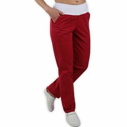Primastyle Damen-Arzthose ZOJA mit elastischem Bund, bordeaux, groß. 38