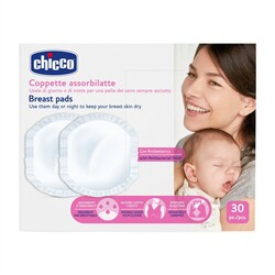 Chicco Natural Feeling Antibakteriálne prsné vložky, 30ks