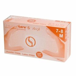 SEMPERCARE VINYL, ochranné vinylové rukavice bez púdru, 100ks, veľ. L