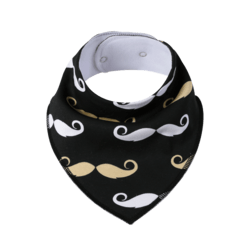 SIMED Bavlnený podbradník s nepriepustnou PUL vrstvou, moustache
