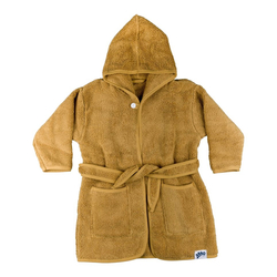XKKO Organic BIO Bavlnený župan - Honey Mustard 12-24m