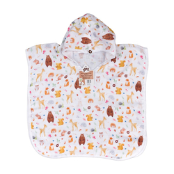 XKKO BMB Bambusové pončo  Digi - Wild Forest Veľkosť 1