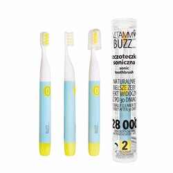 VITAMMY BUZZ Sonická zubná kefka s 28 000 mikropohybmi, 2 programy čistenia, mäta/citrón
