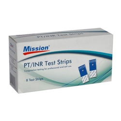 MISSION  INR/PT Prúžky na testovanie zrážanlivosti krvi, 8ks