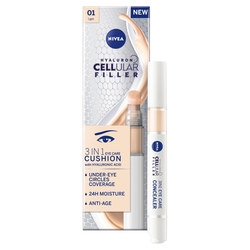 NIVEA Hyaluron Cellular Filler Cushion Tónovací očný krém 3 v 1 01 svetlý odtieň 4ml
