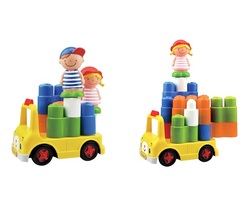 Ks Kids Dálkově ovládaný školní autobus - sada kostek