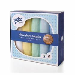 XKKO Organic Bavlnené plienky Staré časy, chlapci, 70x70, 5ks