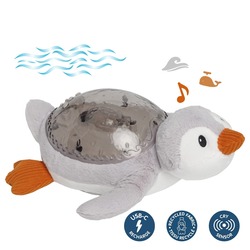Cloud b® Tranquil Penguin ECO™ – Nachtlicht mit Melodie, Pinguin