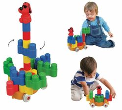 Ks Kids Bloky Popoboblocs - Turn Turn Loco Kostky s pejskem Patrikem, 26 kostek