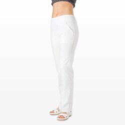Primastyle Damen-Arzthose ZOJA mit elastischem Bund, weiß, groß. 52