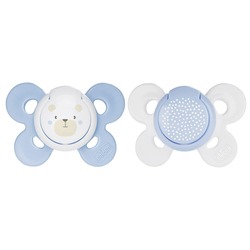 Chicco PHYSIO COMFORT silikónový cumlík, modrý, 0m+
