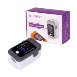 BERRY BM1000C Pulzoximéter bluetooth-al, szürke