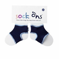 Sock Ons Návleky ne detské ponožky, Navy - Veľkosť 6-12m