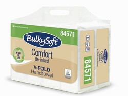 Bulkysoft Classic Skladaný papierový uterák 24x21cm, V-FOLD Ultra, 2-vrtvy, 3000ks