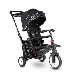 Smart Trike Skladacia detská trojkolka / kočík  7v1 STR™5, čierno-biely
