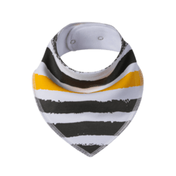 SIMED Bavlnený podbradník s nepriepustnou PUL vrstvou, big stripes