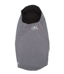 CuddleCo Comfy-Extreme, Dětský fusak, 90x50cm, šedá melanž / černá, roboti