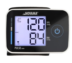 NOVAMA WRIST PRIME Black zápästný tlakomer s detekciou arytmie a protokolom ESH