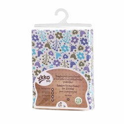 XKKO BMB Plachta s gumou do postieľky 120x60 - Flowers&Birds For Boys