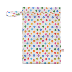 XKKO Nepromokavá kapsa, Velikost M - Watercolour Polka Dots