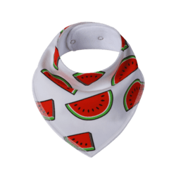 SIMED Bavlnený podbradník s nepriepustnou PUL vrstvou, melon