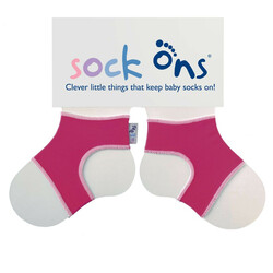 Sock Ons Návleky ne detské ponožky, Fuchsia - Veľkosť 6-12m