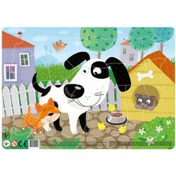 DoDo Puzzle s podložkou - Puppy 21 dílků