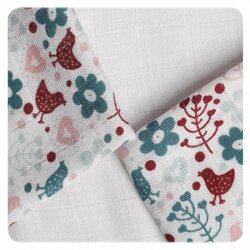 Bambusové obrúsky XKKO BMB 30x30 - Flowers&Birds Girls MIX 9ks