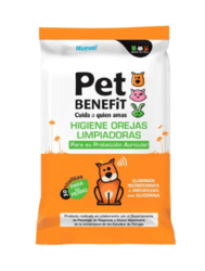 PET BENEFIT Čistiace utierky na hygienu UŠÍ psov, 30ks