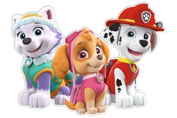 Nickelodeon Nástenná dekorácia Paw Patrol, Everest, Skye, Marshall