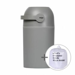 MAGIC Windelsystem, Fassungsvermögen 25 Stück gebrauchte Windeln, dunkelgrau