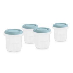 Miniland Terra Nádoby na uskladnenie stravy, 4x200ml, modré