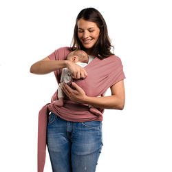 BOBA Wrap Šatka na nosenie detí, špinavo ružová