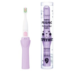 VITAMMY TOOTH FRIENDS detská sonická zubná kefka, fialová-TUTFRUT, od 3 rokov
