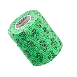 VITAMMY Autoband Selbstklebende Bandage mit Katzenaufdruck, grün, 7,5 cm x 450 cm