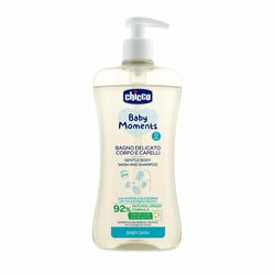 Chicco Baby Moments Šampón na telo a vlasy, 500ml, od 0m+