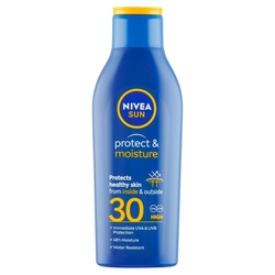 NIVEA Sun Protect & Moisture Hydratačné mlieko na opaľovanie OF 30, 200 ml