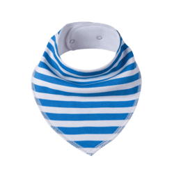SIMED Bavlnený podbradník s nepriepustnou PUL vrstvou, blue stripes