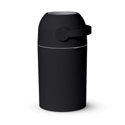 MAGIC Majestic Windelkorb, Windelsystem für 25 gebrauchte Windeln + Taschen, schwarz