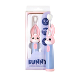 VITAMMY Bunny Schallzahnbürste für Kinder mit LED-Licht und Nanofasern, 0-3 Jahre, Rosa