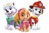 Nickelodeon Wanddekoration Paw Patrol, Everest, Skye, Marshall