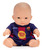 Miniland Realistická bábika FC Barcelona – Dievčatko (Ázijka), 21 cm