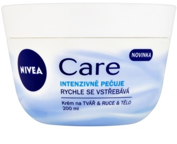 NIVEA Care Výživný krém, 200ml