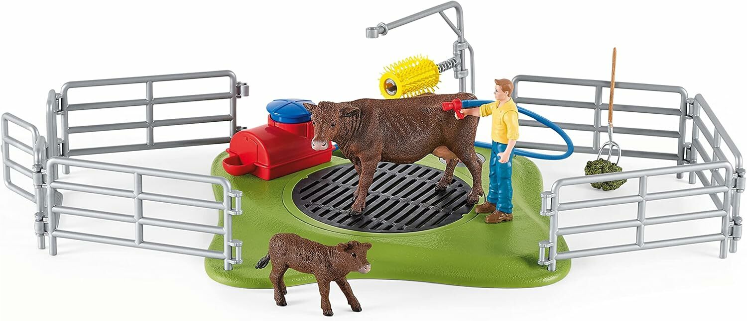 Schleich Umývacia stanica pre kravy