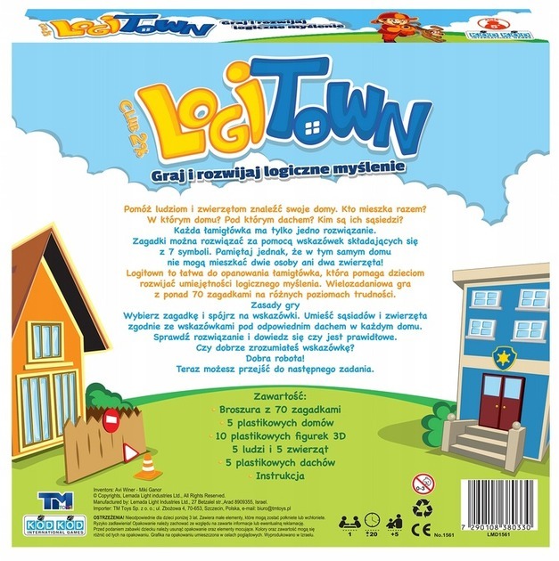 LEMADA LogiTown - Stolová logická hra pre deti